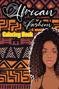 African fashion coloring book
