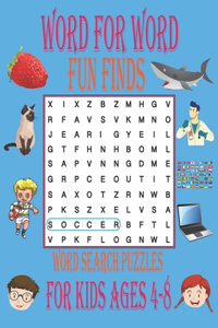word for word fun finds word search puzzles for kids ages 4-8