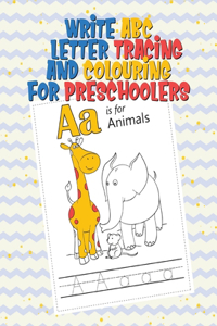 ABC Letter Tracing and Colouring for Preschoolers