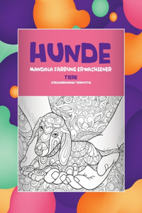 Mandala Färbung Erwachsener - Stressabbauende Tiermotive - Tiere - Hunde