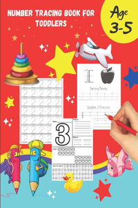 Number tracing Book For Toddlers Age 3-5