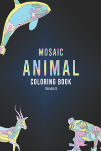 Mosaic Animal Coloring Book For Adults