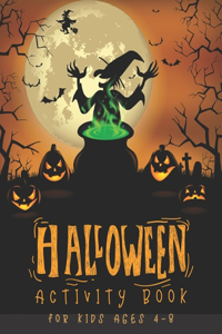 Halloween Activity Book for Kids Ages 4-8