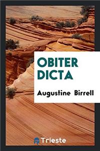 Obiter Dicta