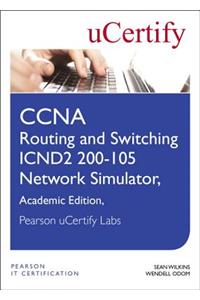 CCNA Routing and Switching ICND2 200-105 Network Simulator, Pearson uCertify Academic Edition Student Access Card