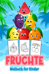 Früchte Malbuch für Kinder