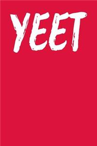 Yeet: Blank Recipe Page Notebook 6x9 120 Pages