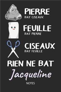 Rien ne bat Jacqueline - Notes