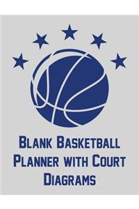 Blank Basketball Planner with Court Diagrams