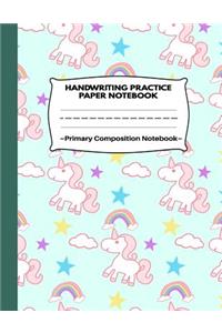 Handwriting Practice Paper Notebook Primary Composition Notebook
