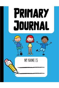 Primary Journal: Dotted Midline and Picture Space - K-2 Kindergarten to Second Grade Creative Story Tablet - Primary Ruled - 100 Pages