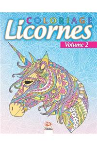 Coloriage Licornes 2: Livre de Coloriage pour Adultes (Mandalas) à COLORIER - Anti-stress - Volume 2