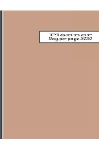 Day per page planner 2020