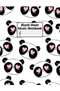 Blank Sheet Music Notebook