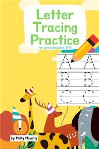 Letter Tracing Practice for Preschoolers 3-5