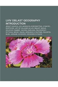 LVIV Oblast Geography Introduction