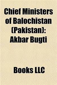 Chief Ministers of Balochistan (Pakistan)