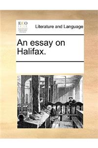 An essay on Halifax.