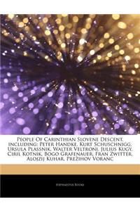 Articles on People of Carinthian Slovene Descent, Including