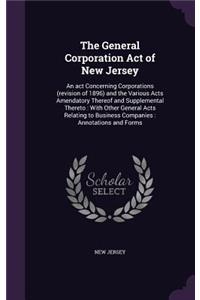 The General Corporation Act of New Jersey