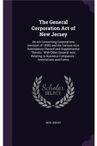 General Corporation Act of New Jersey