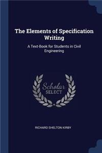 Elements of Specification Writing
