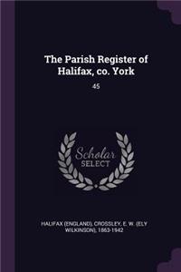 Parish Register of Halifax, co. York
