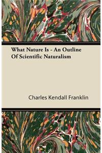 What Nature Is - An Outline Of Scientific Naturalism