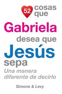 52 Cosas Que Gabriela Desea Que Jesús Sepa