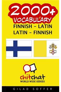2000+ Finnish - Latin Latin - Finnish Vocabulary