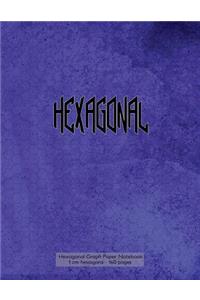 Hexagonal Graph Paper Notebook 1 cm hexagons - 160 pages