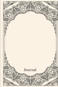 Journal: 10 Border Designs; 50 Single-Sided Pages