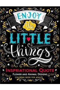 Inspirational Quote coloring book for Adults