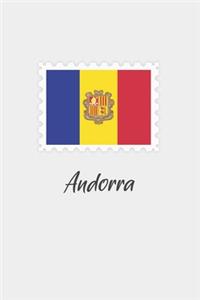 Andorra flag minimalist notebook
