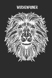Wochenplaner mit Löwenkopf Mandala