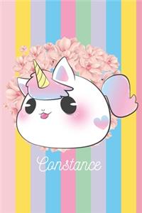 Constance: Licorne Et Chevaux: Personalisé Carnet De Notes Cadeau Ligné Pour Les Filles Et Étudiantes