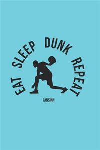 Cool Basketball Eat Sleep Dunk Repeat Notebook