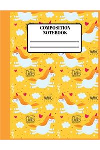 Unicorn Composition Notebook