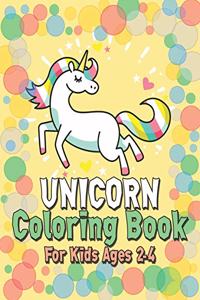 Unicorn Coloring Book for Kids Ages 2-4