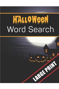 Halloween Word Search Large Print