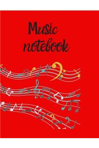 Blank Sheet Music Notebook, Notebook for Musicians, Music Composition Notebook