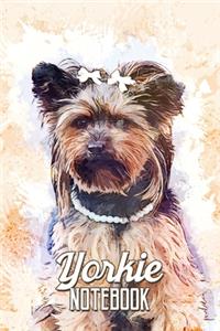 Yorkie Notebook: Yorkshire Terrier Blank Lined Notebook Journal Diary 6x9