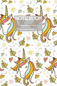 Notizbuch A5 Muster Einhorn Unicorn Diamant
