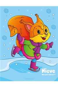 Nieve libro para colorear 3