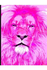 Pink Lion Notebook