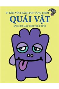 Sách tô màu cho trẻ 2 tuổi (Quái vật)