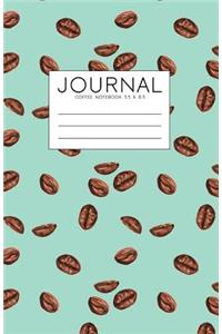 Coffee Journal Notebook 5.5 x 8.5