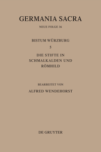 Germania Sacra, Bd 36, Die Bistümer der Kirchenprovinz Mainz