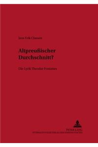 «Altpreussischer Durchschnitt»?