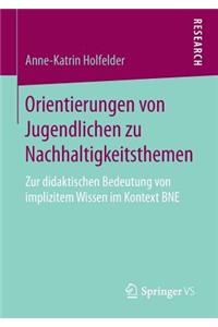 Orientierungen Von Jugendlichen Zu Nachhaltigkeitsthemen